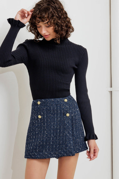 parisian-navy-tweed-skort Flying Tomato - Sophia's Style-6